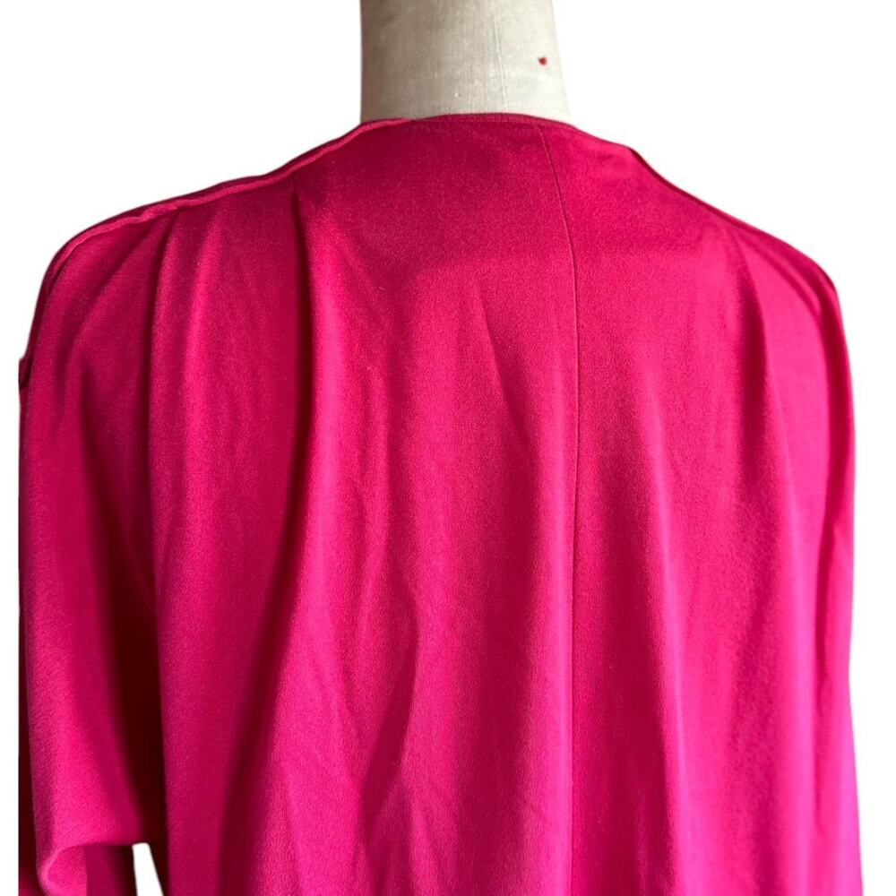 Vintage Womens Dress Sie Medium Petite Pink Long Sleeve Modest Classic - Picture 6 of 7